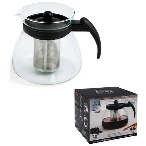 TETERA QUID SERENIA VIDRIO/PLAST FILTRO INOX 1.2L